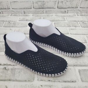 Pristine Ilse Jacobsen Tulip 139 Slip On Sneaker Black Perforated 37 EU 6.5-7 US